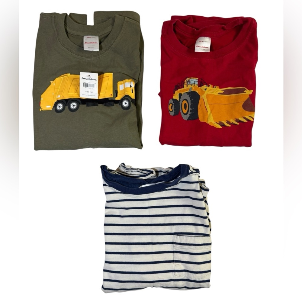 Bundle of 3 Hanna Andersson Boys T-Shirts Size 10 (140 cm)